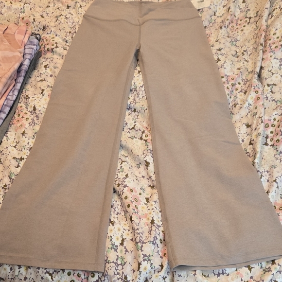 Beyond Yoga Oatmeal Heather Wide Leg Pants - Picture 1 of 7